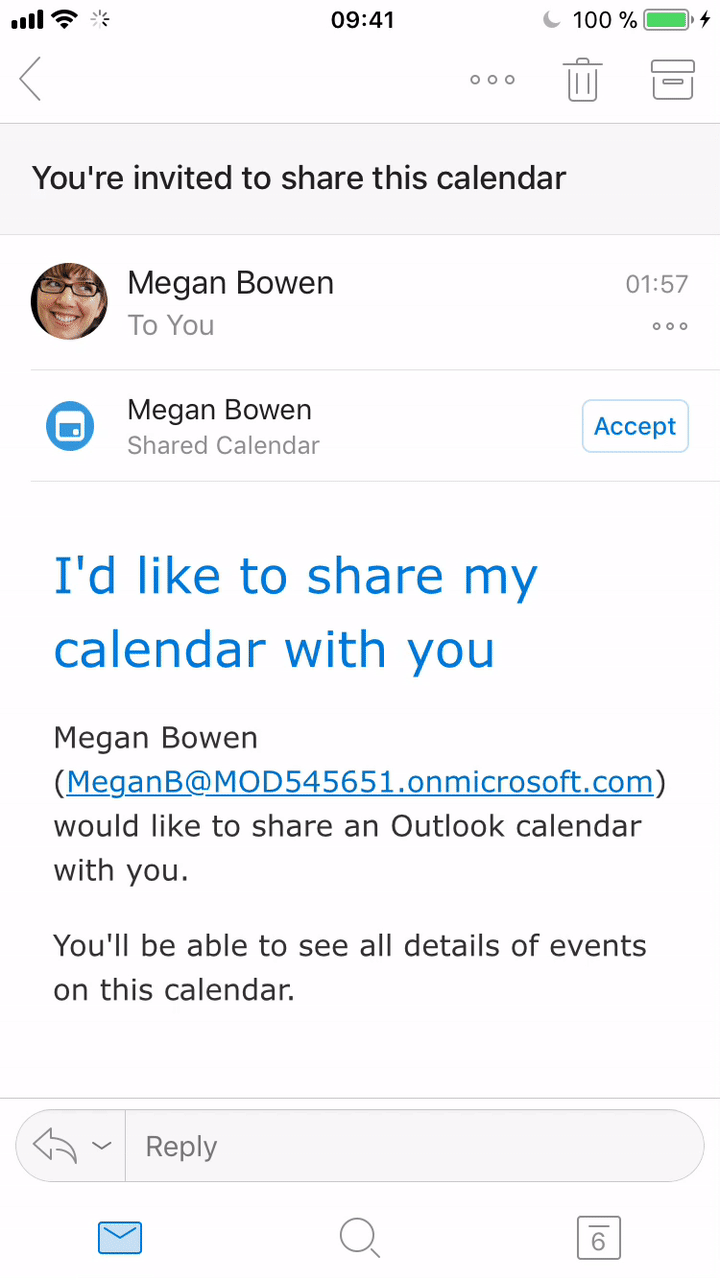 Sync shared calendars to Outlook