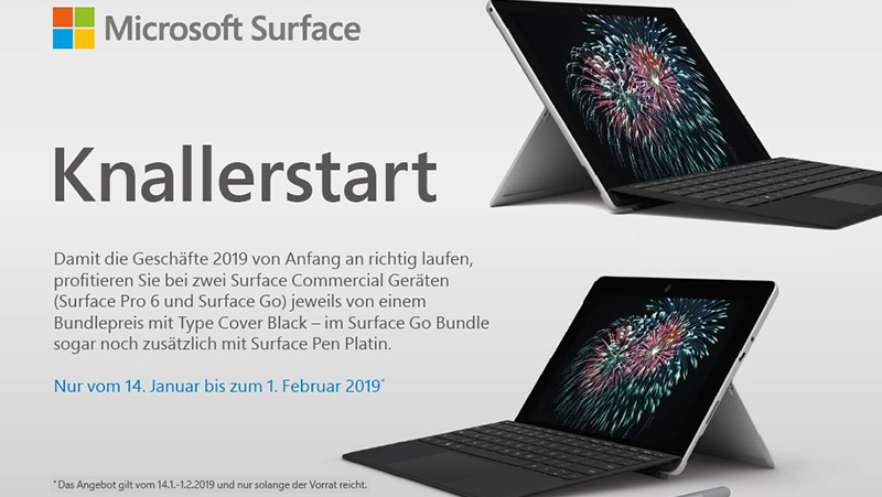 Attraktive Bundle-Angebot für Surface Pro und Surface Go