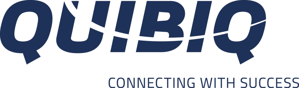 A blue and black logo