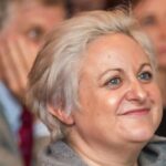 A close up of a person