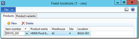 image Fixed locations for product variants.