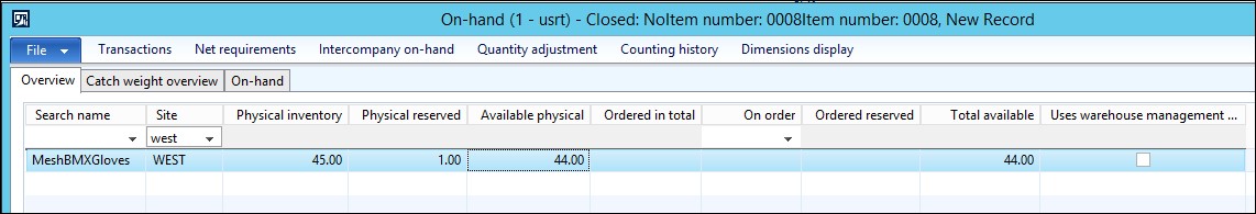 Creating and calculating a statement for this store.