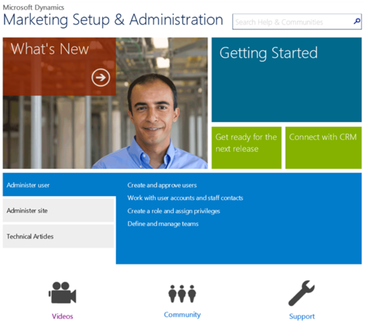 Microsoft Dynamics. Marketing setup and administration.