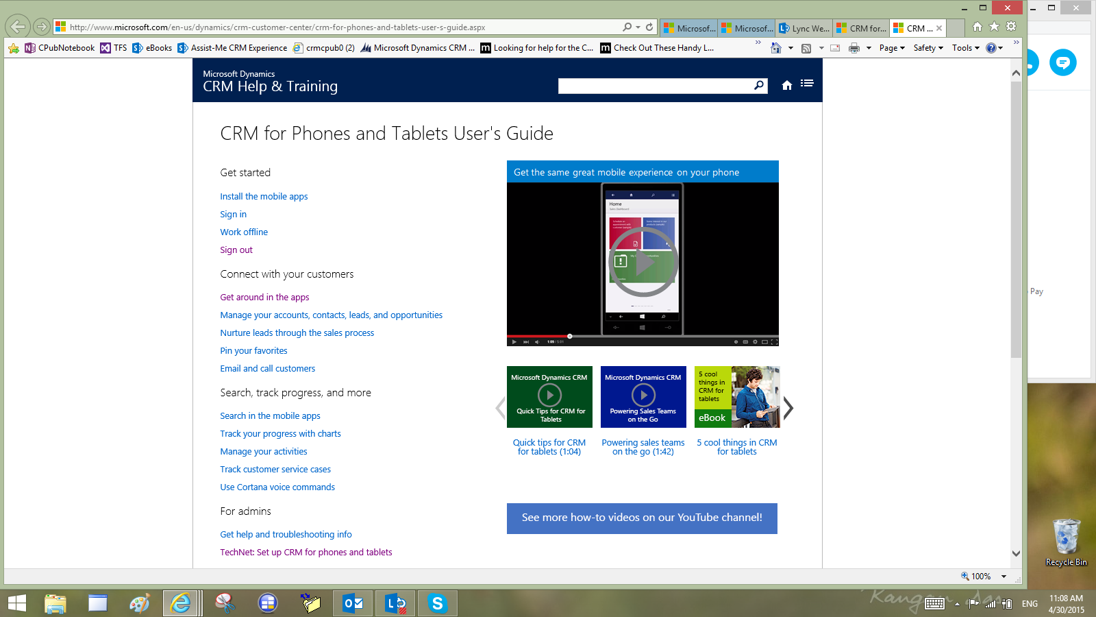 CRM for phones and tablets user's guide.
