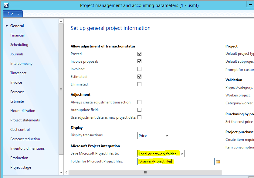 Set up general project information.
