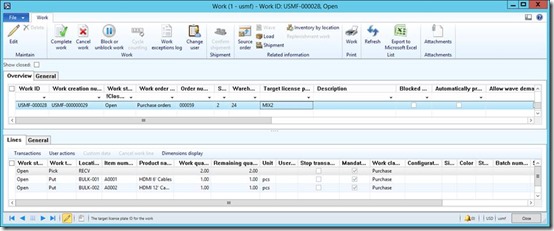 clip_image057 Work order having the same 2 locations as on the first work order.