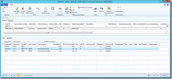 clip_image041 Work order with multiple put lines.