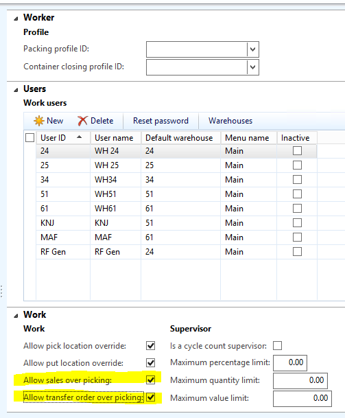Worker form. Work users.