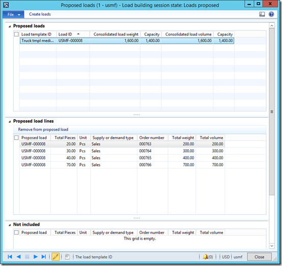 image Proposed loads.