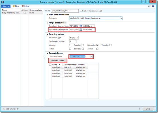 image Transportation management. Create route schedule.
