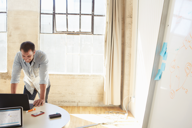 a person standing in front of a window