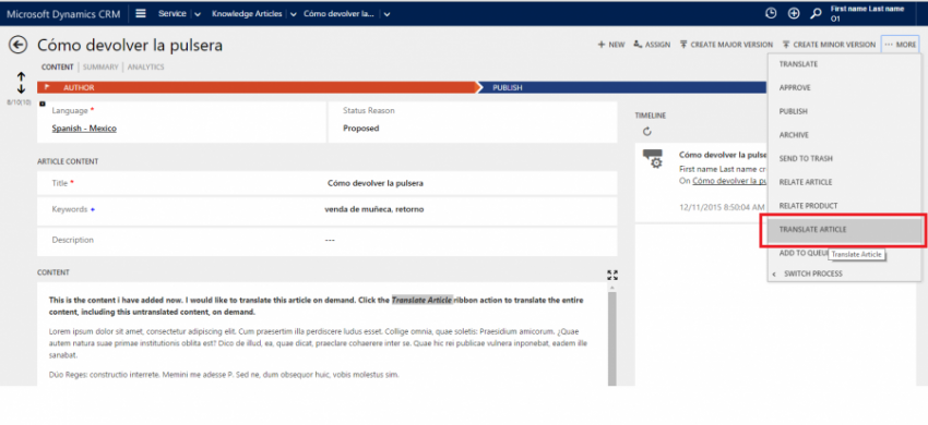 03 - Translate Knowledge Articles