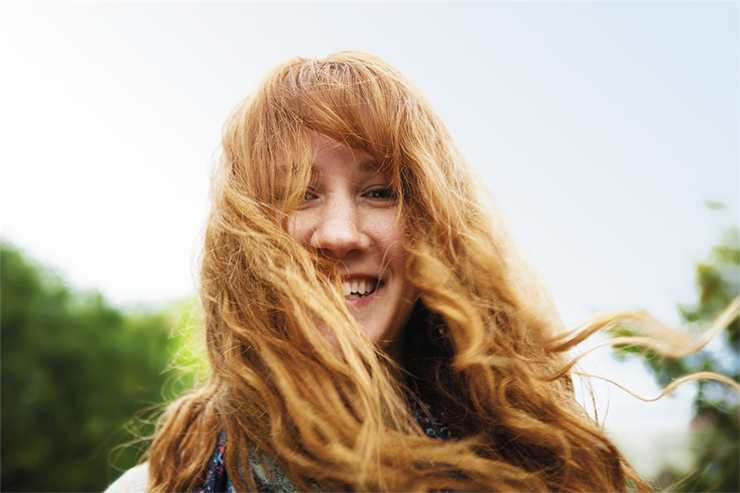 a close up of a person