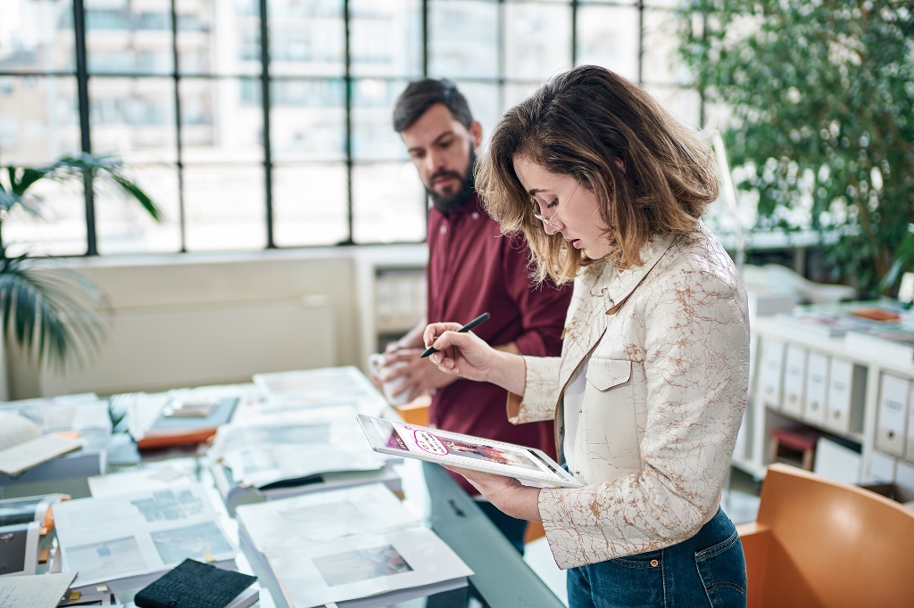 a person sitting at a table