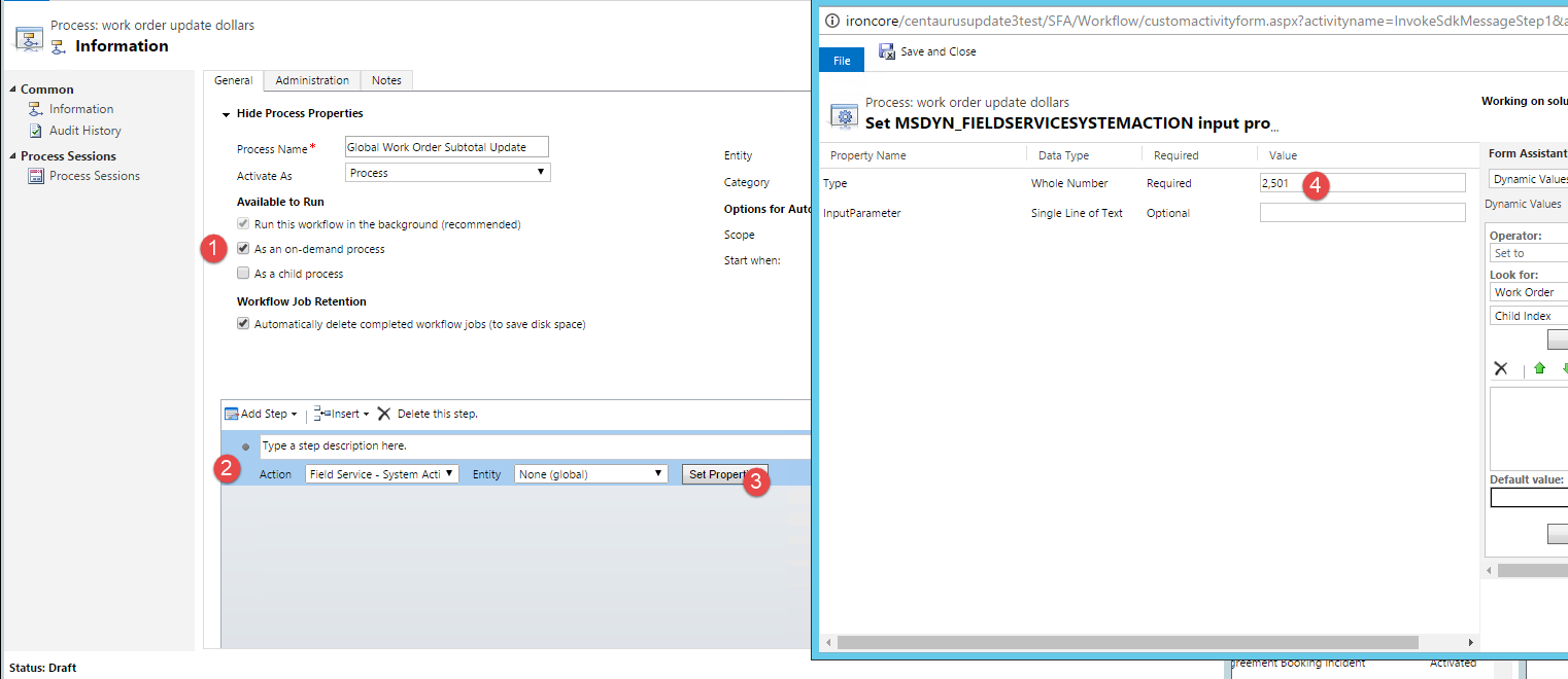 On demand workflow on any entity