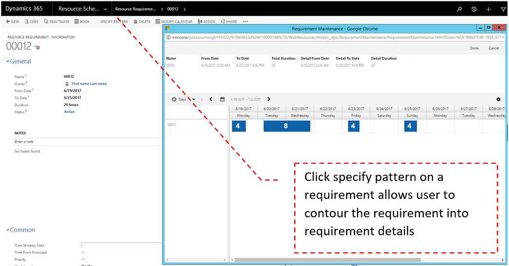 Fulfillment enhancement requirement breakdown: Contour the requirement into requirement details
