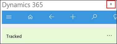Pin app to a fixed pane
