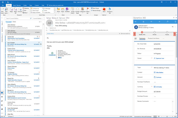 View Dynamics 365 records in app