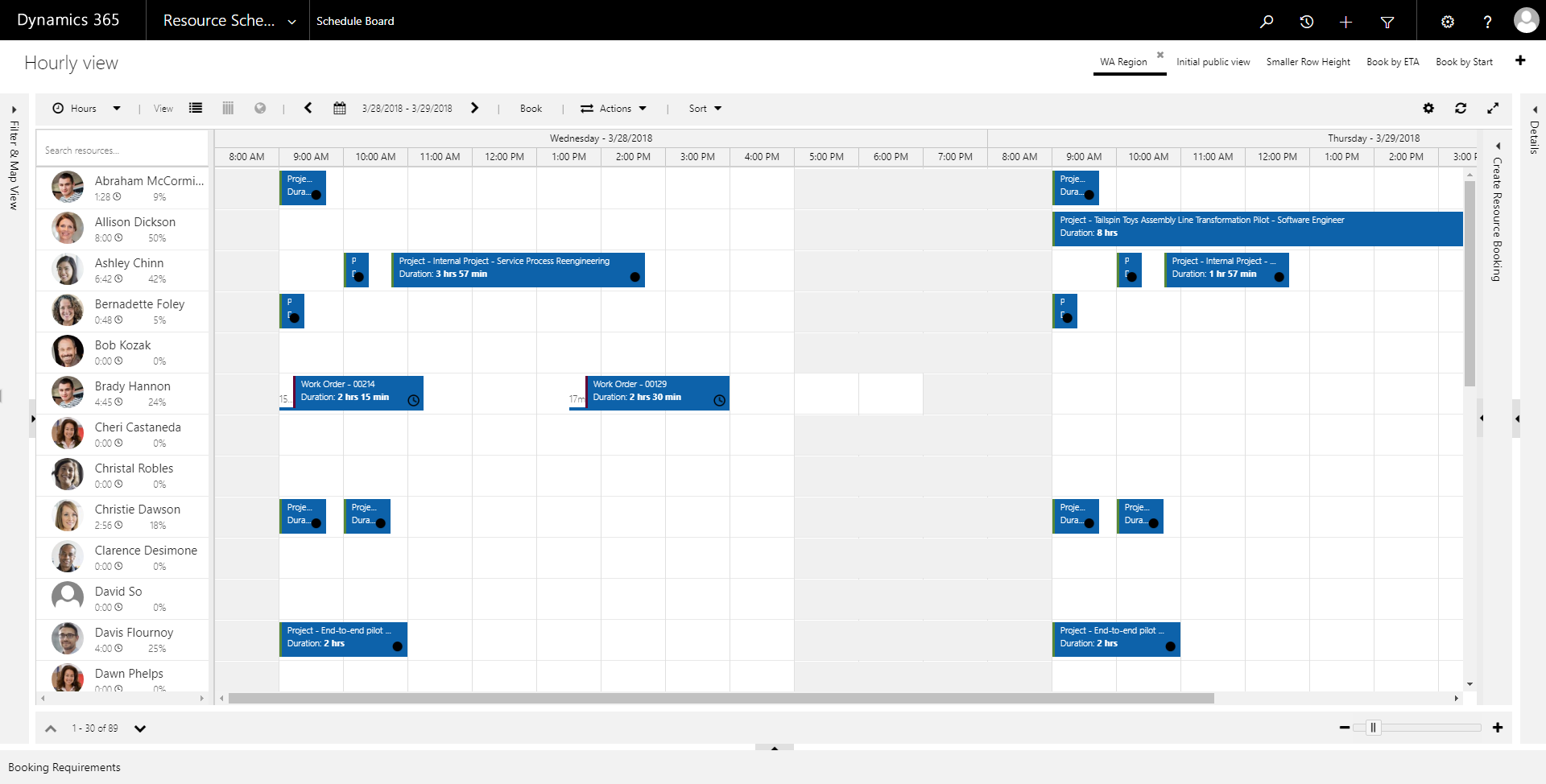 13 resources with the old minimum row height