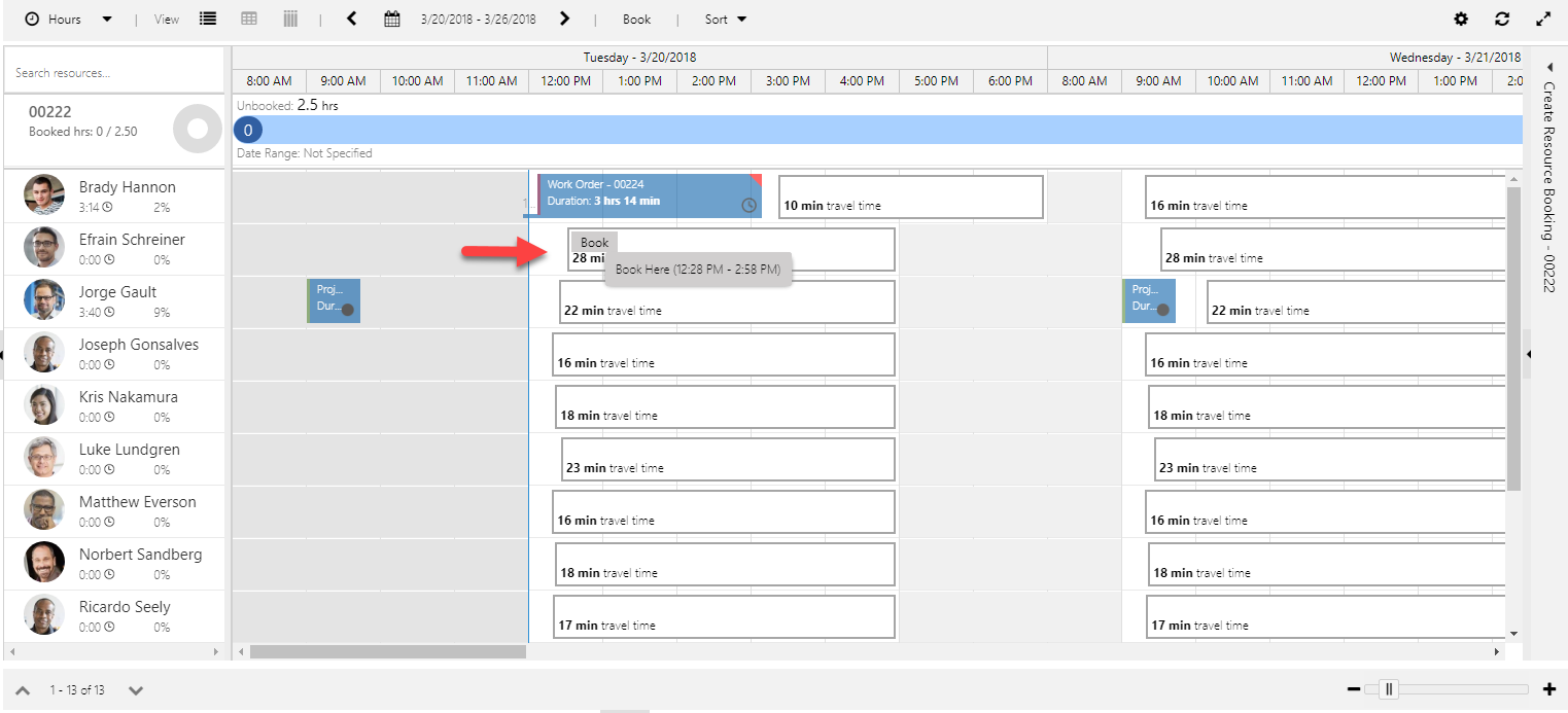 Book using Book by Estimated Arrival option