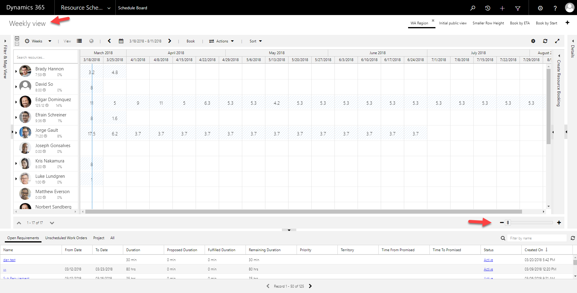 Scale control to allow users to quickly adjust the scale