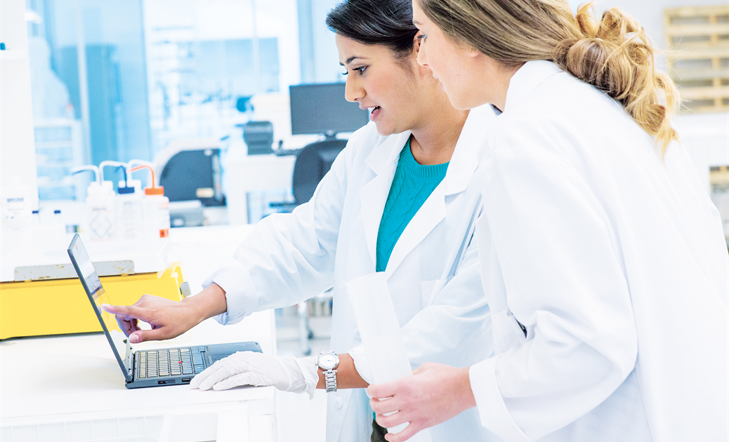 a man and a woman standing in a room