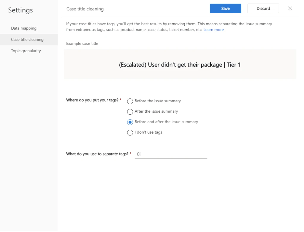 Clean your case data by a couple of clicks