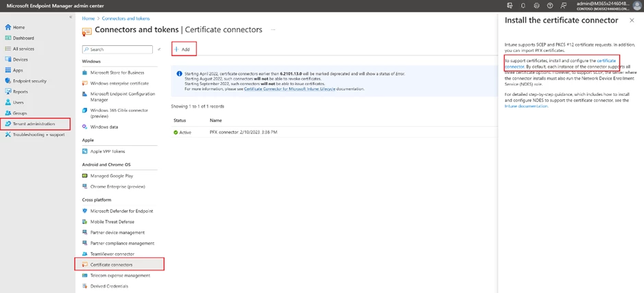 Microsoft Supply Chain Warehouse Management App Connectors and Tokens