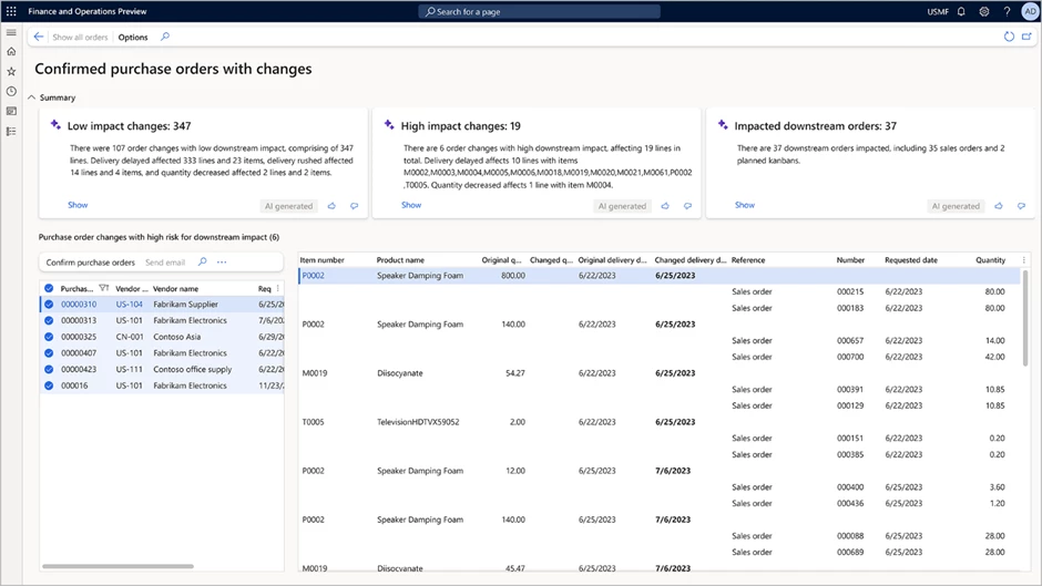 procurement decisions with Dynamics 365 Copilot in Supply Chain Management 1