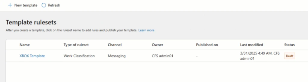 Rulesets for routing in Copilot Service admin center