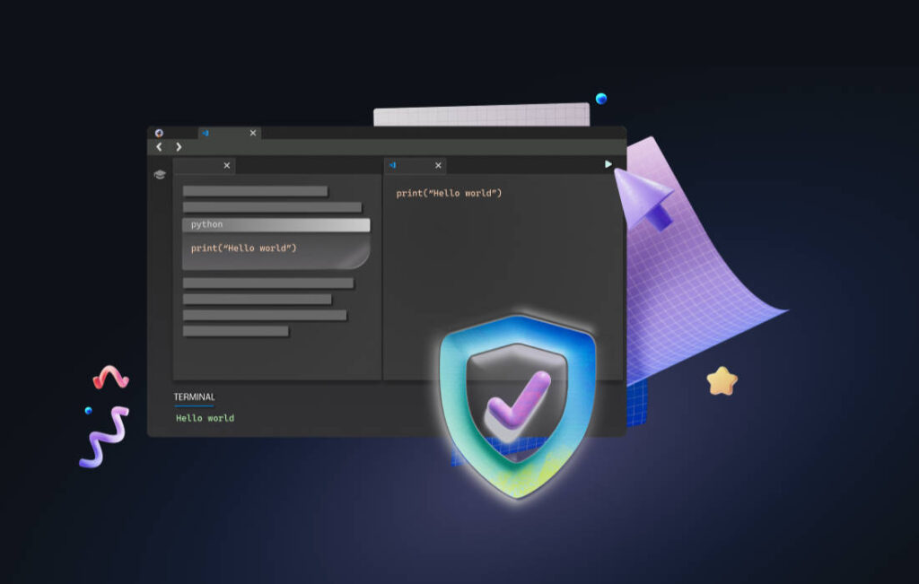 Python code displaying 'Hello, World!'