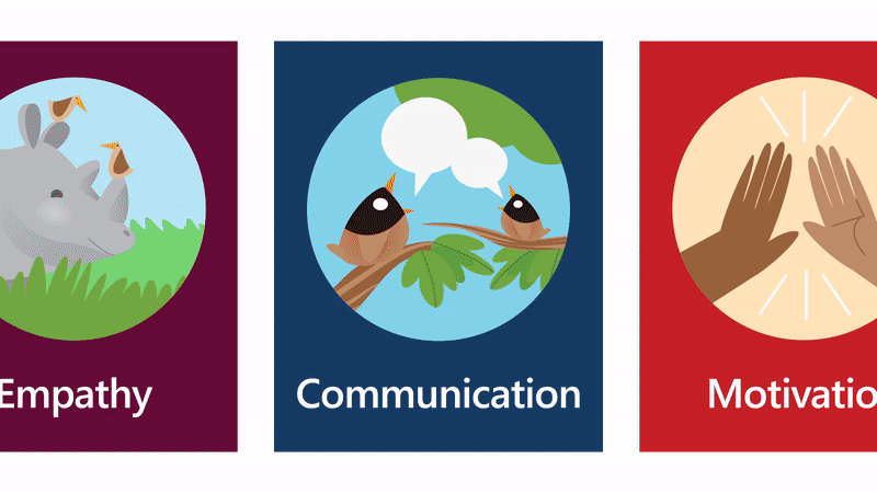 Praise badges in Microsoft Teams. 