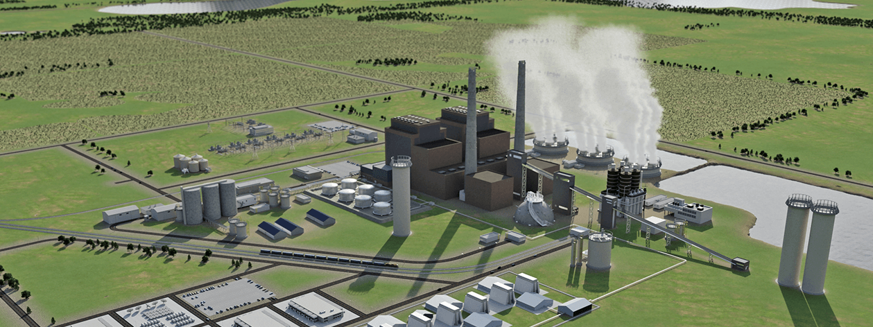 nuclear reactor overlaid with an article of Idaho National Laboratory collaborate with Microsoft to sreamline nuclear licensing and a demo of the permitting application software.
