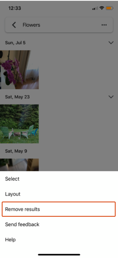 Google Photos classifying features