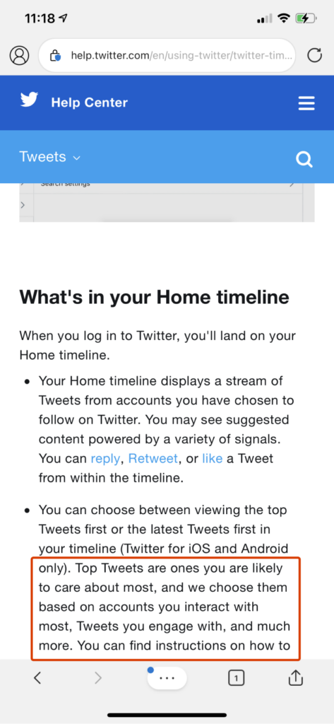 Twitter uses existing public interaction data as feedback.