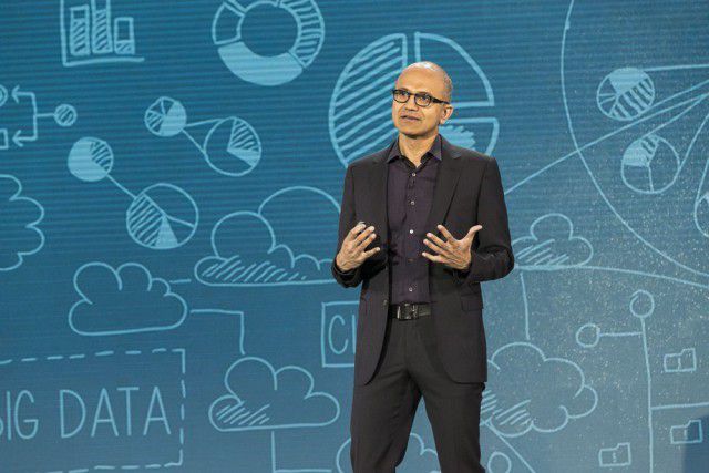 Satya Nadella kicking off Microsoft’s annual Convergence business community summit with his keynote address.