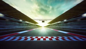 a close up of a road