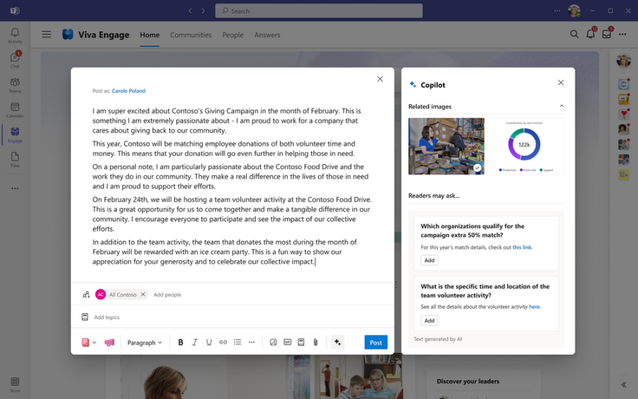 Copilot in Viva Engage