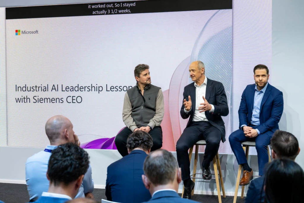 Roland Busch and Uli Homann discuss AI's impact on Manufacturing.