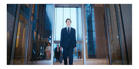 高レベルセキュリティに防御されたオフィスビル