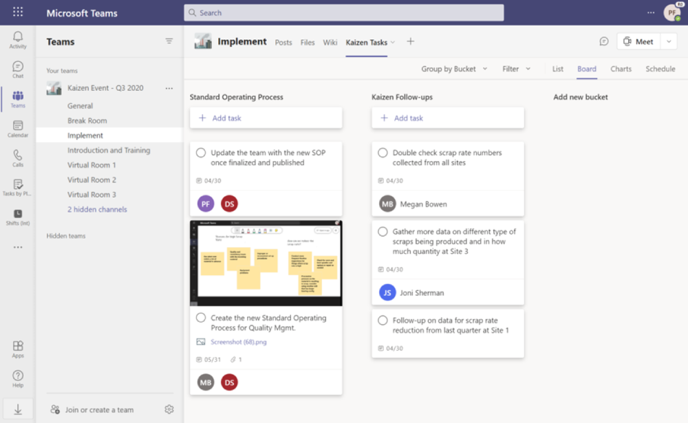 データのスクリーンショット