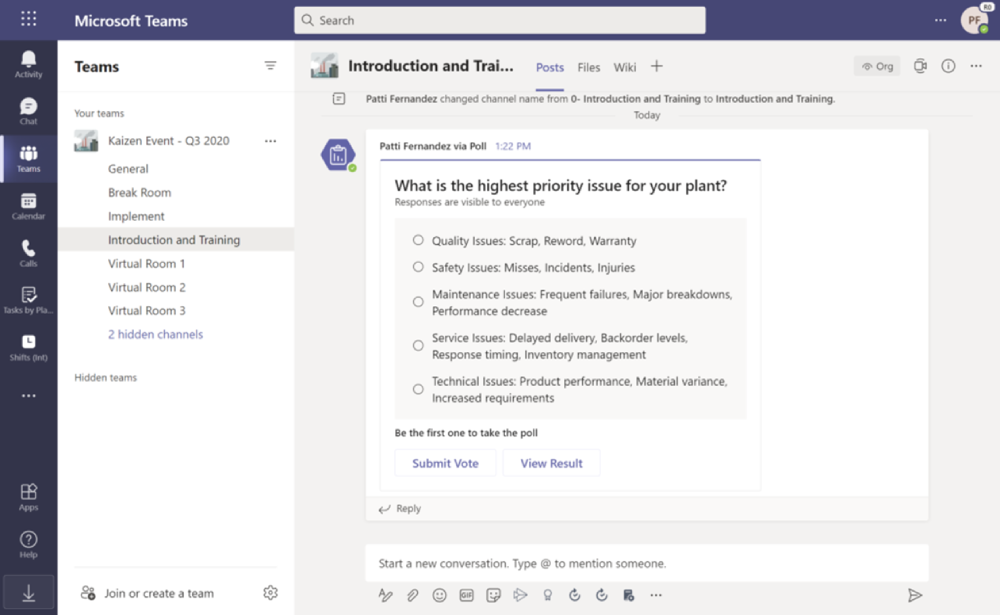 データのスクリーンショット