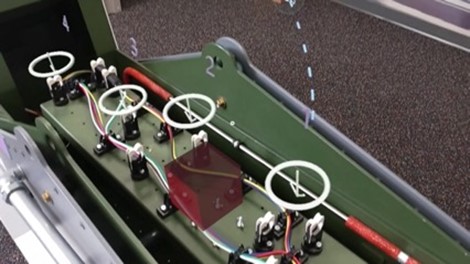 作業箇所の具体的指示の投映