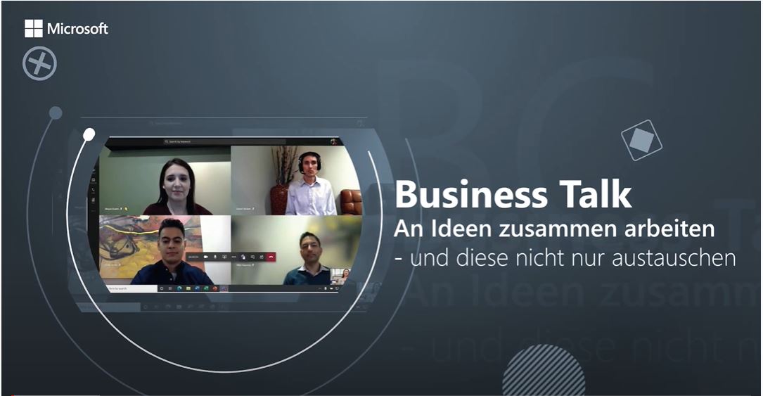 Business Talk. An Ideen zusammenarbeiten und diese nicht nur austauschen.