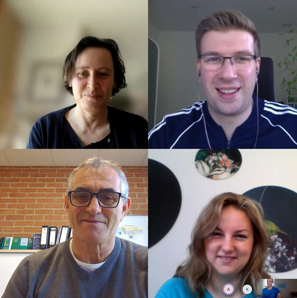 Printscreen von Schulleitung, die Microsoft Teams benutzen.