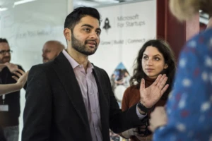 Members of the AI for Good cohort meet in February.