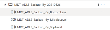 A screenshot of the generated pipelines and datasets