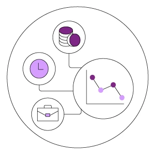 Graphic showing data efficiency