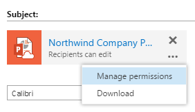 share files with Outlook Web App 5