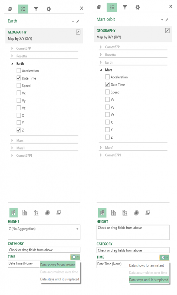 Catching a comet with Power Map 3